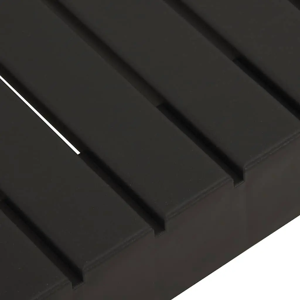 Grey Plastic Lounge Table for Outdoor Convenience