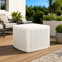 Reliable and Stylish White Garden Coffee Table