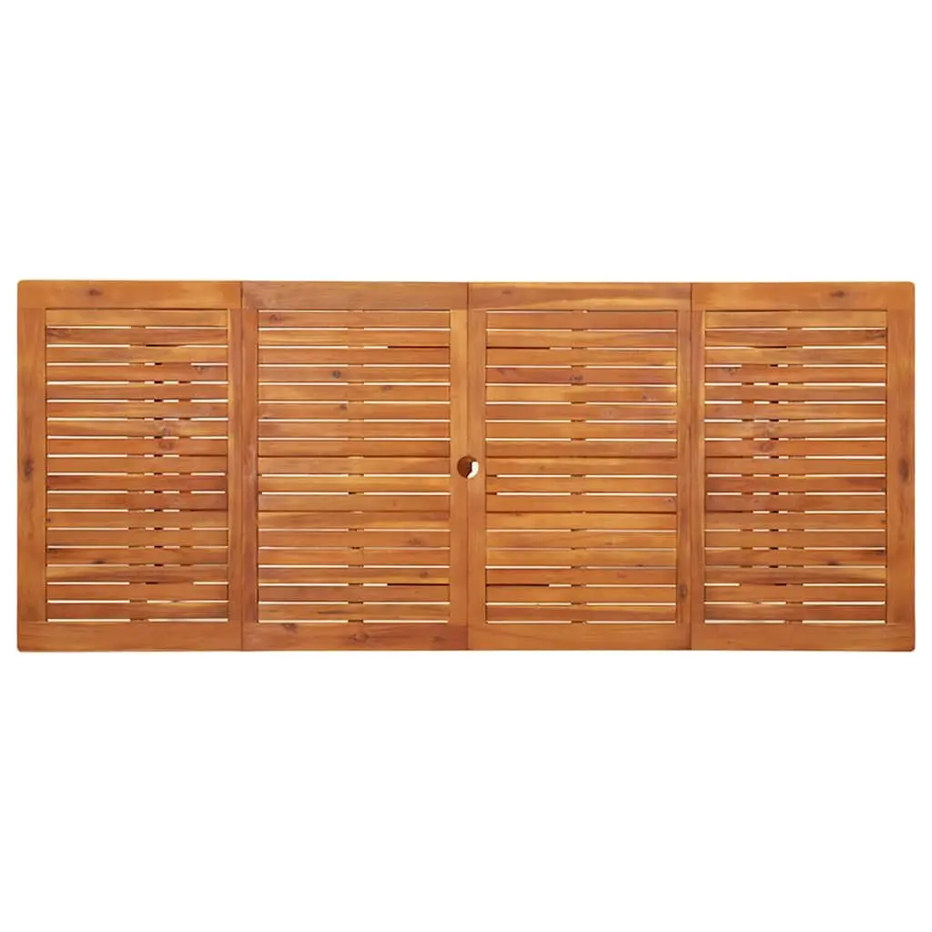 Outdoor Dining Table Garden Patio Furniture 220x90x75cm Solid Wood Brown