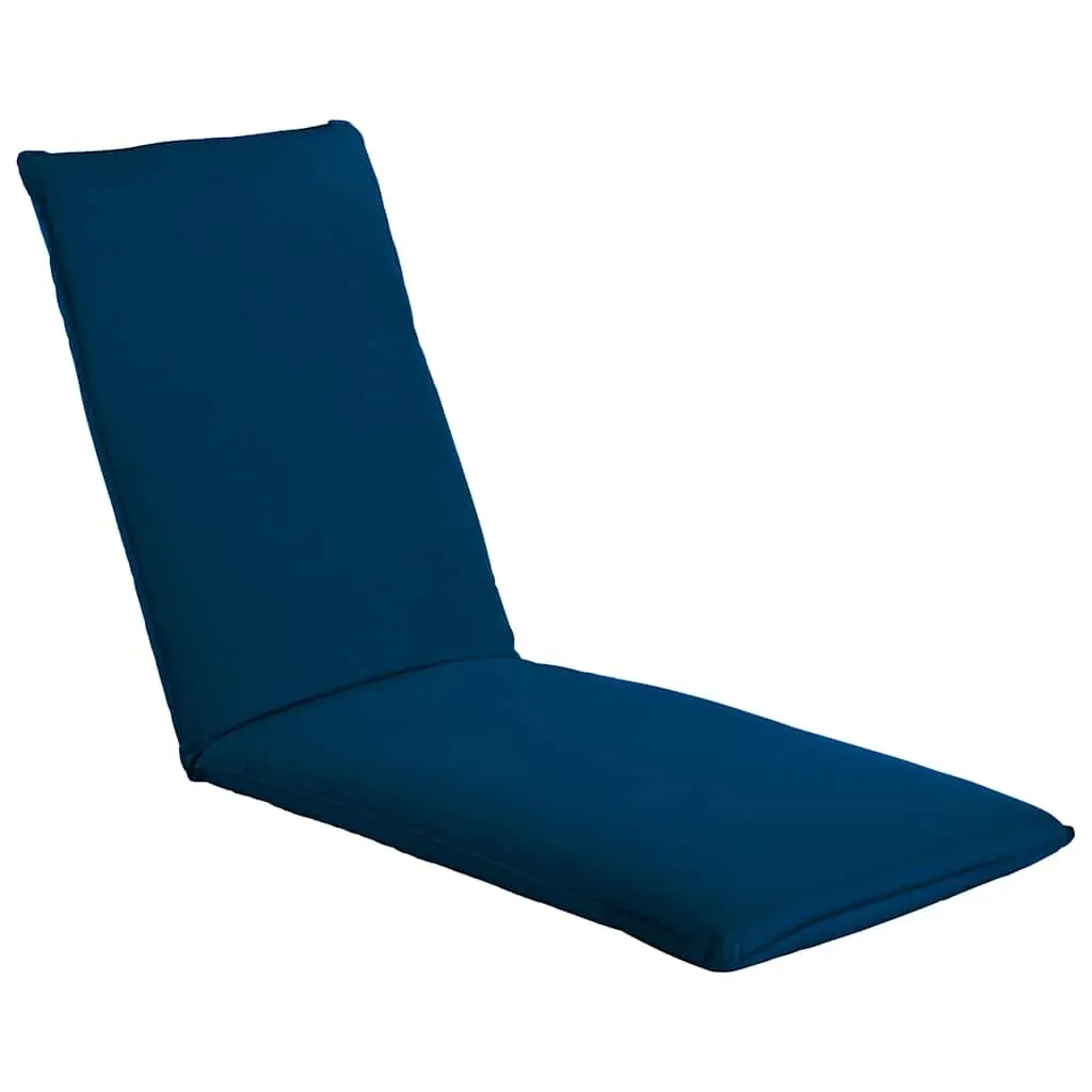 Foldable Sun Lounger Adjustable Outdoor Garden Beach Reclining Chair Blue