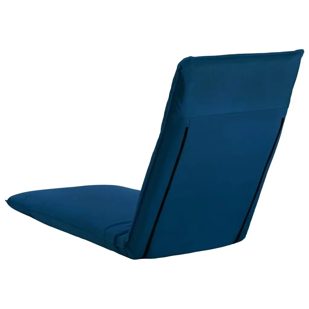 Foldable Sun Lounger Adjustable Outdoor Garden Beach Reclining Chair Blue