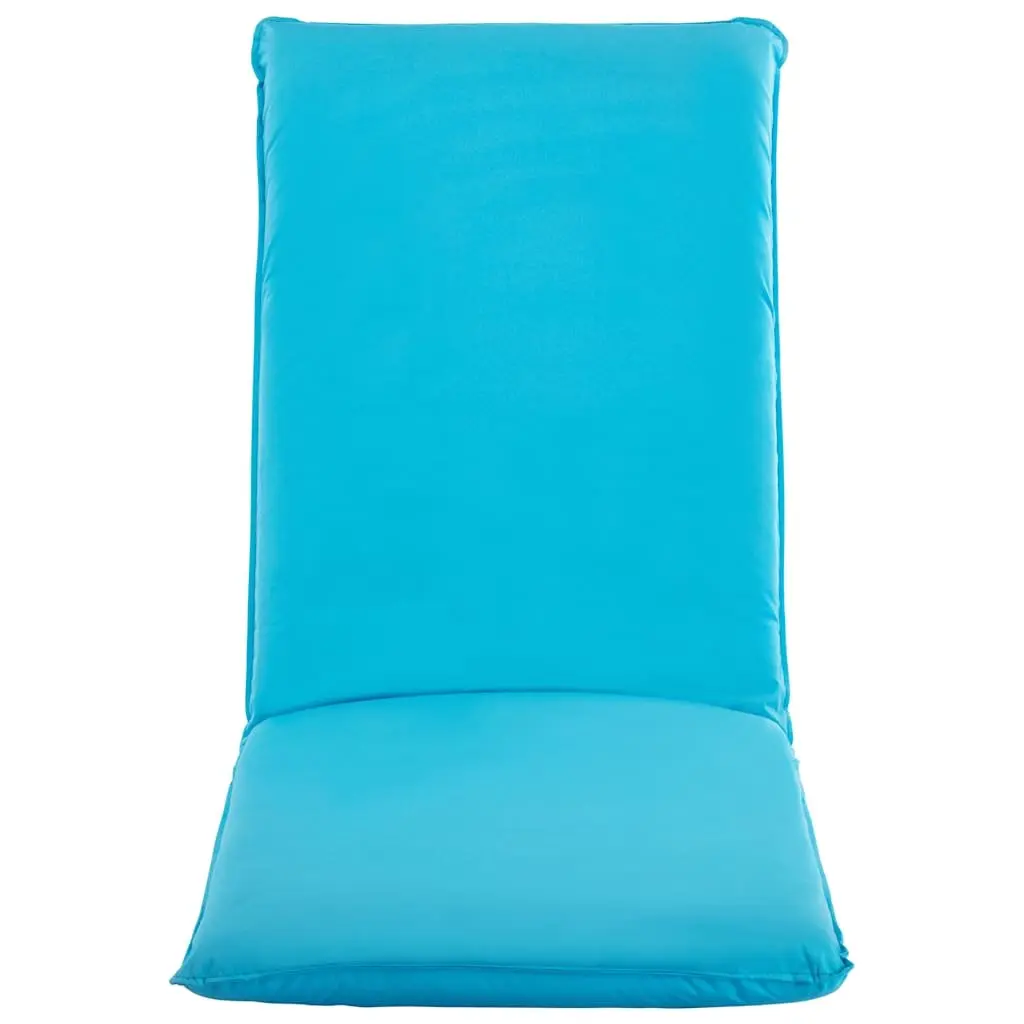 Foldable Sunlounger Adjustable 5-Level Blue Oxford Fabric Garden Beach Lounger