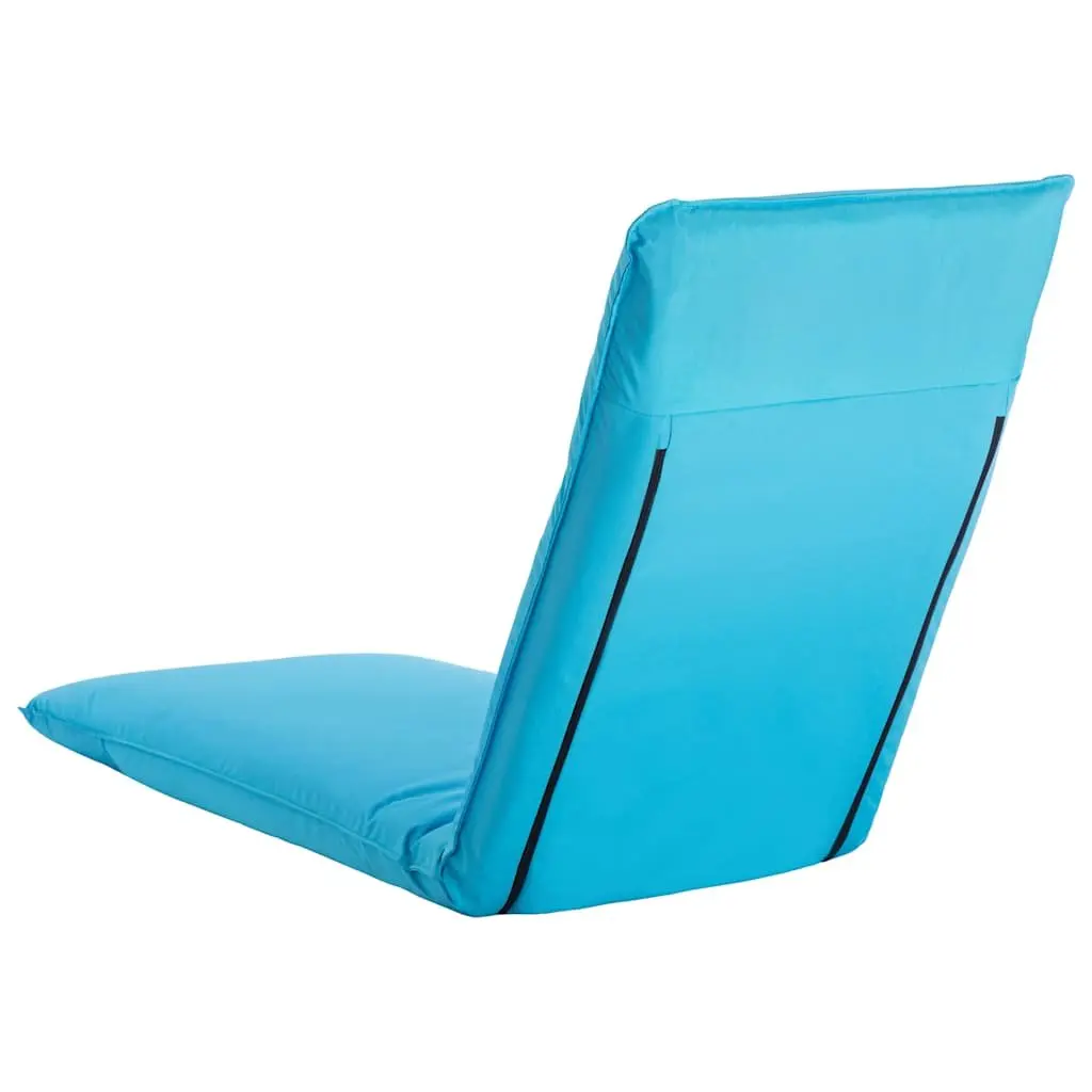 Foldable Sunlounger Adjustable 5-Level Blue Oxford Fabric Garden Beach Lounger