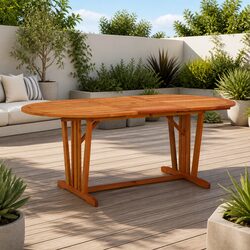 Warm and Reassuring Extendable Garden Table for Outdoors