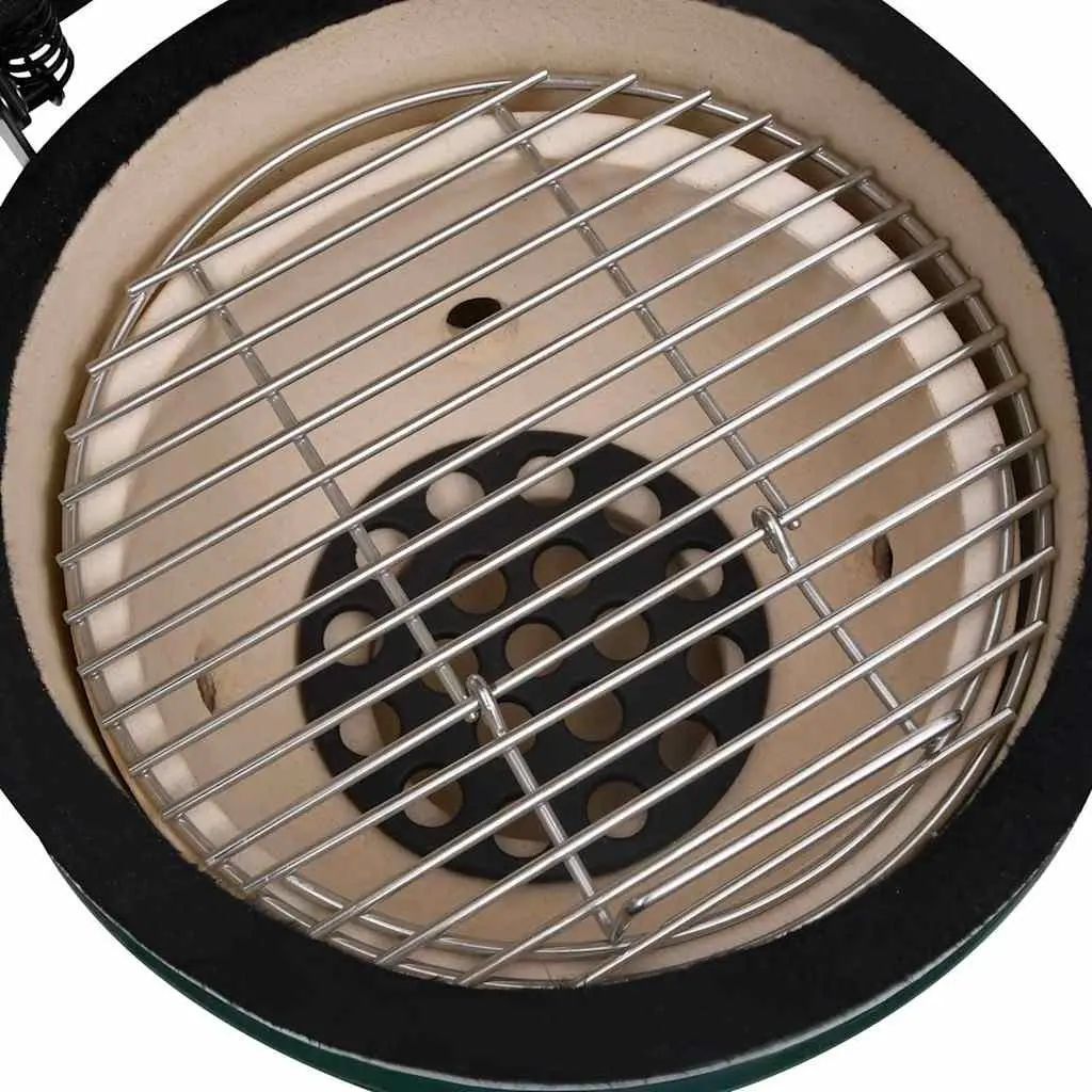 Kamado Grill Smoker Outdoor Cooking 56cm Green