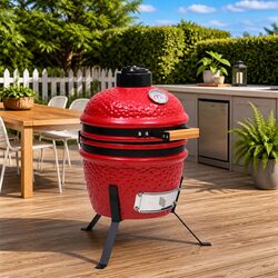 Reliable Red Ceramic Kamado Grill 56cm