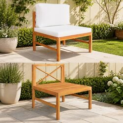 Comfortable and Practical Outdoor Sofa Section