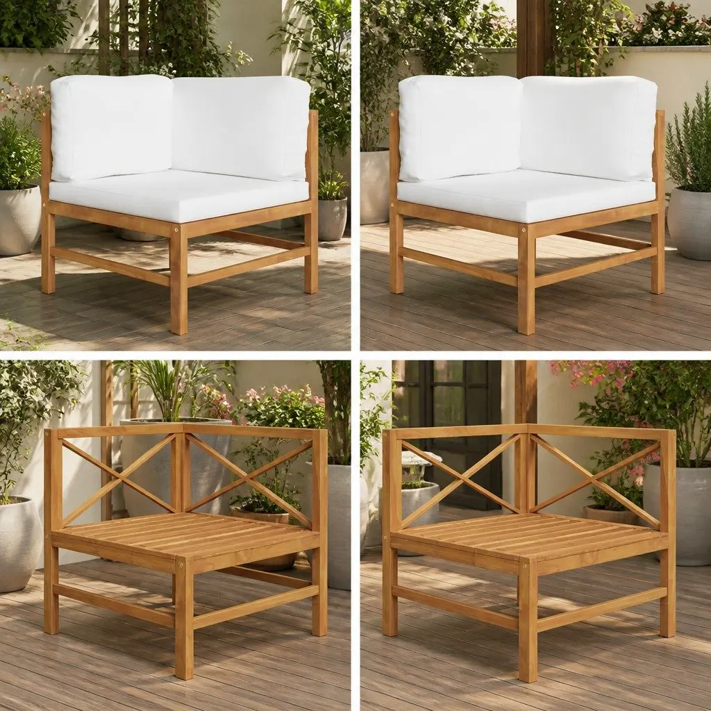 Outdoor Corner Sofa Set with Durable Build