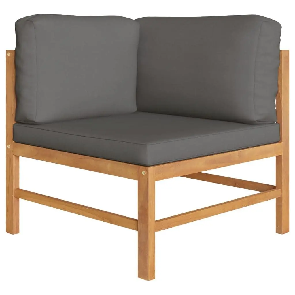 Outdoor Sectional Sofa Lounge Set 2 Piece Garden Patio Furniture Grey