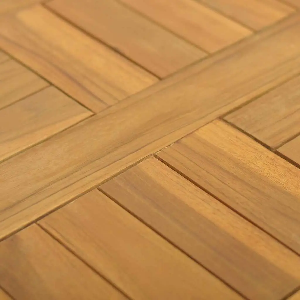 Square Teak Table Top Replacement Surface 40x40x2.5cm Brown