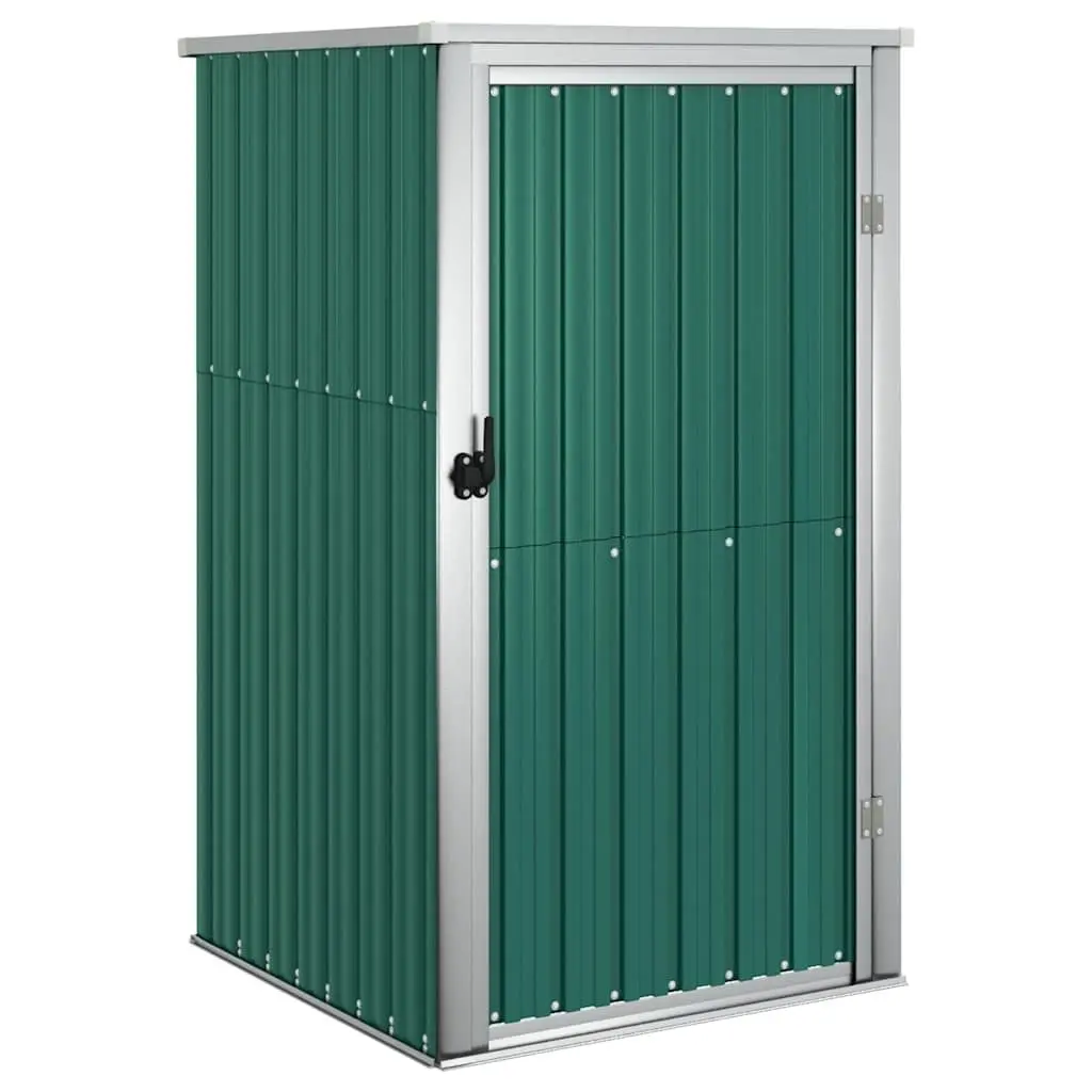 Garden Tool Shed Green 88x89x161cm Galvanised Steel Storage Outdoor