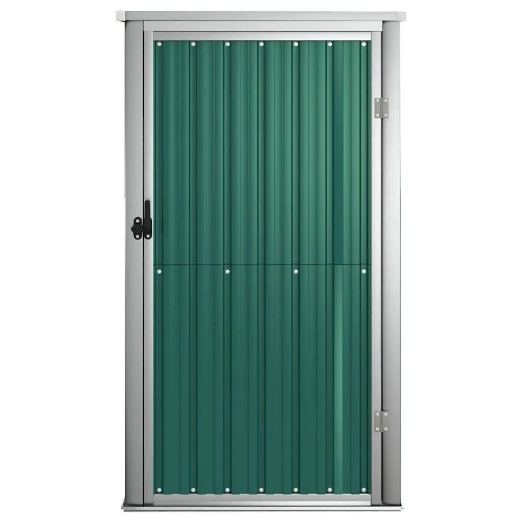 Garden Tool Shed Green 88x89x161cm Galvanised Steel Storage Outdoor
