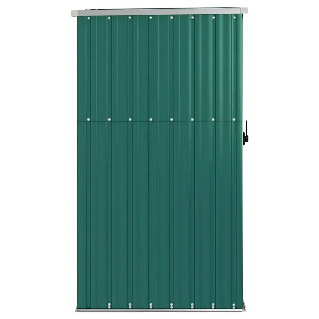 Garden Tool Shed Green 88x89x161cm Galvanised Steel Storage Outdoor