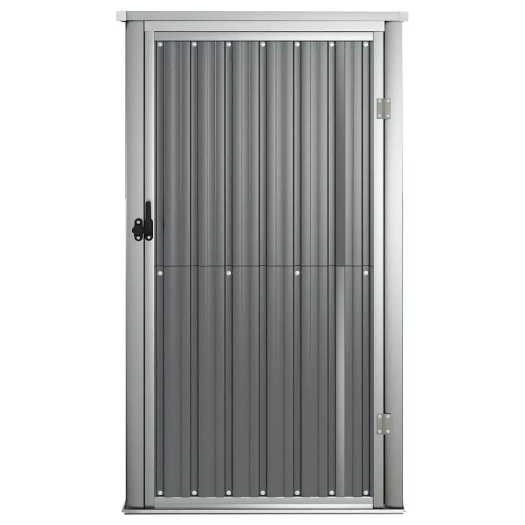 Garden Tool Shed Outdoor Storage Galvanised Steel Frame 88x89x161cm Grey