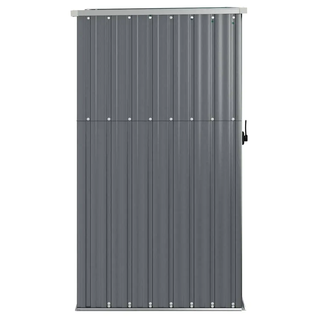 Garden Tool Shed Outdoor Storage Galvanised Steel Frame 88x89x161cm Grey