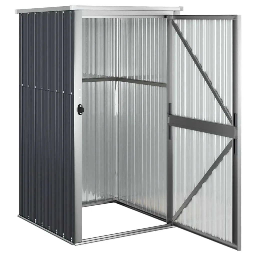 Garden Metal Storage Shed Outdoor Tool Equipment 88x89x161cm Anthracite