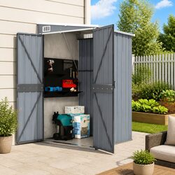 Reliable Grey Garden Shed for Secure Outdoor Storage