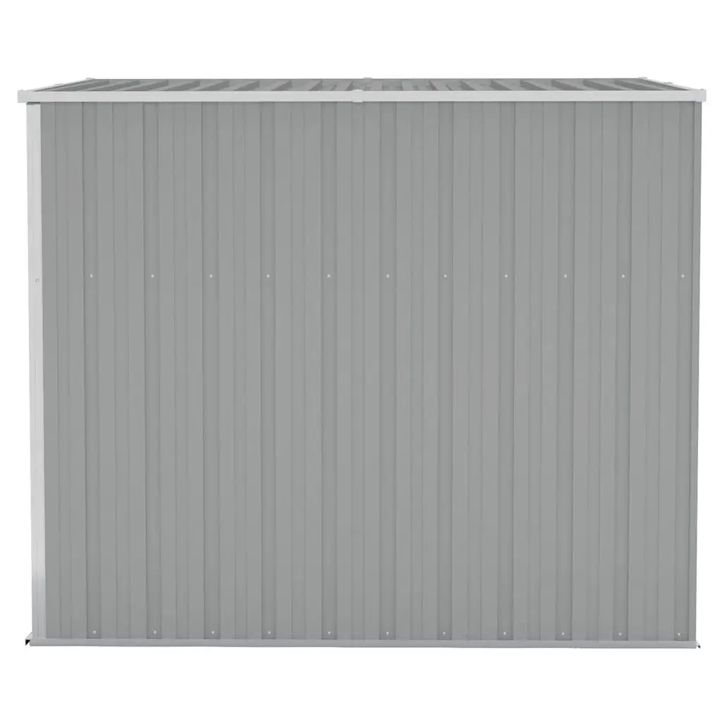 Wall-Mounted Garden Shed Storage Outdoor Steel Tool Locker Grey 118 x 194 x 178 cm