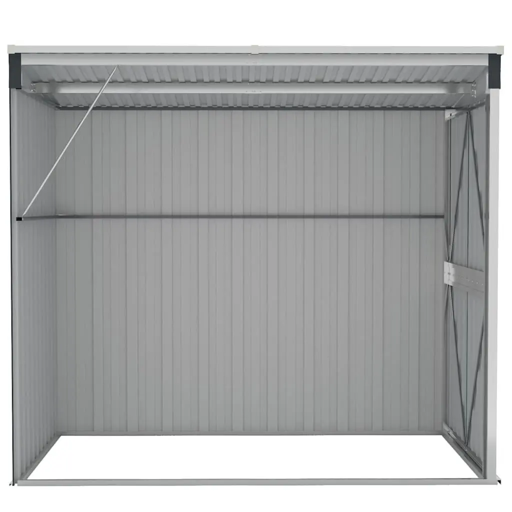 Garden Shed Outdoor Storage Wall-Mounted Anthracite Steel Double Door 118x194x178 cm