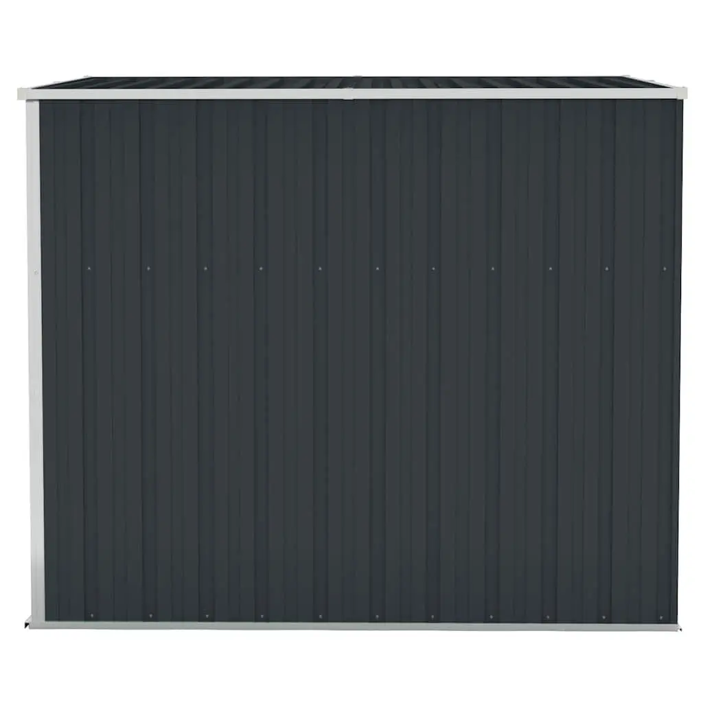 Garden Shed Outdoor Storage Wall-Mounted Anthracite Steel Double Door 118x194x178 cm