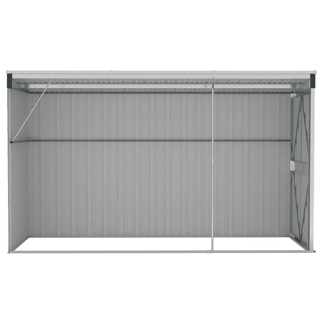 Wall-mounted Garden Shed Storage 118 x 288 x 178 cm Anthracite Galvanised Steel