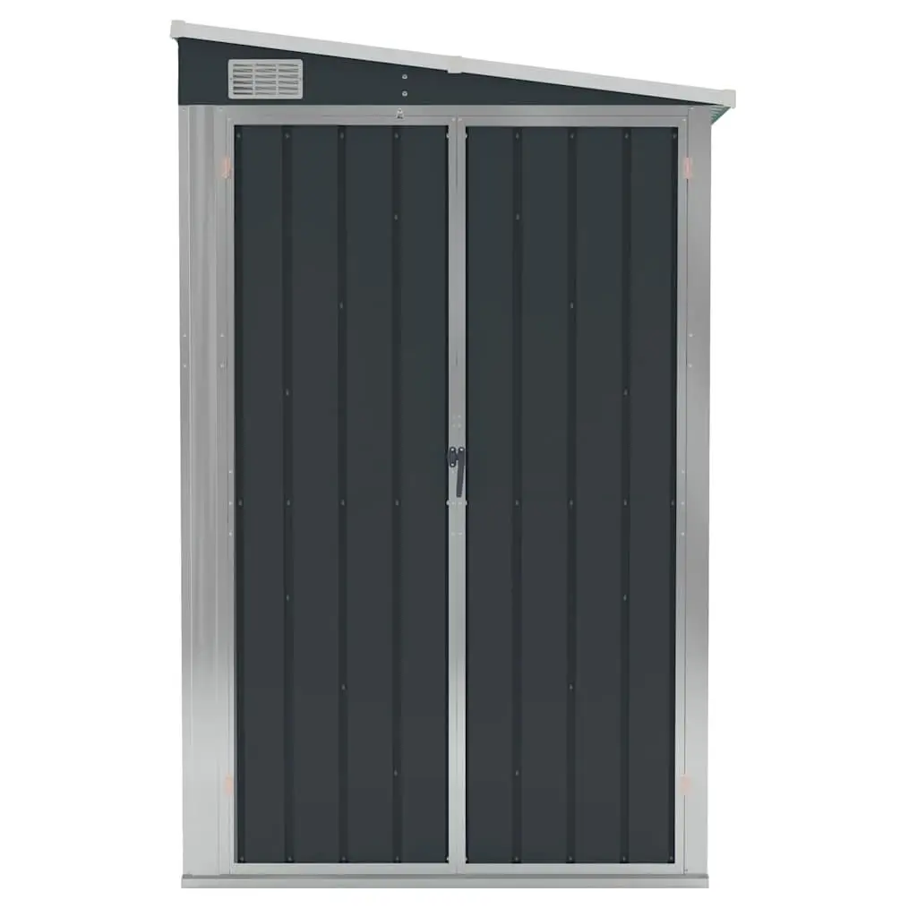 Wall-mounted Garden Shed Storage 118 x 288 x 178 cm Anthracite Galvanised Steel