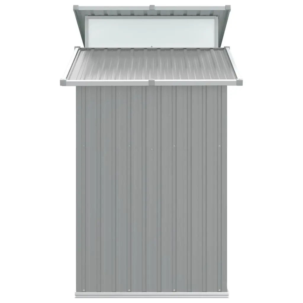 Garden Shed Outdoor Storage Tool House 270x130x208.5 cm Grey Galvanised Steel