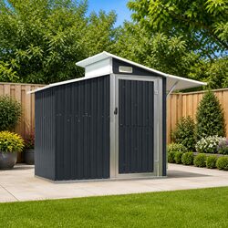 Reliable and Spacious Anthracite Garden Shed