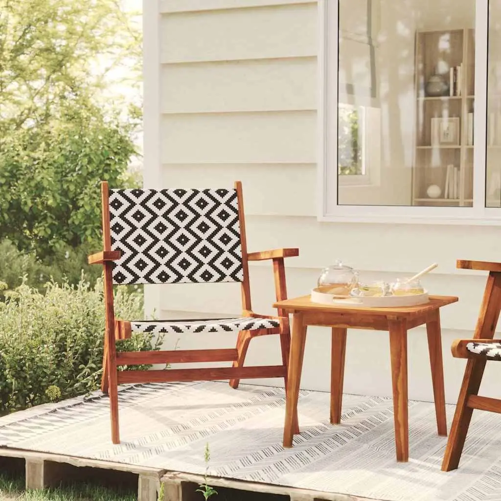 Bistro Set Made of Solid Acacia Wood