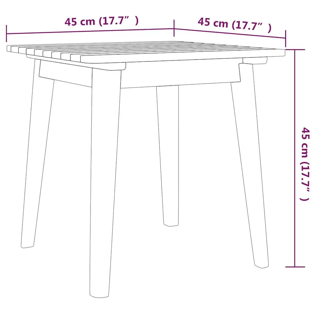 Outdoor Bistro Set of Solid Acacia Wood