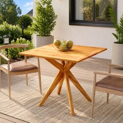 Reliable Solid Acacia Wood Garden Table for Dining