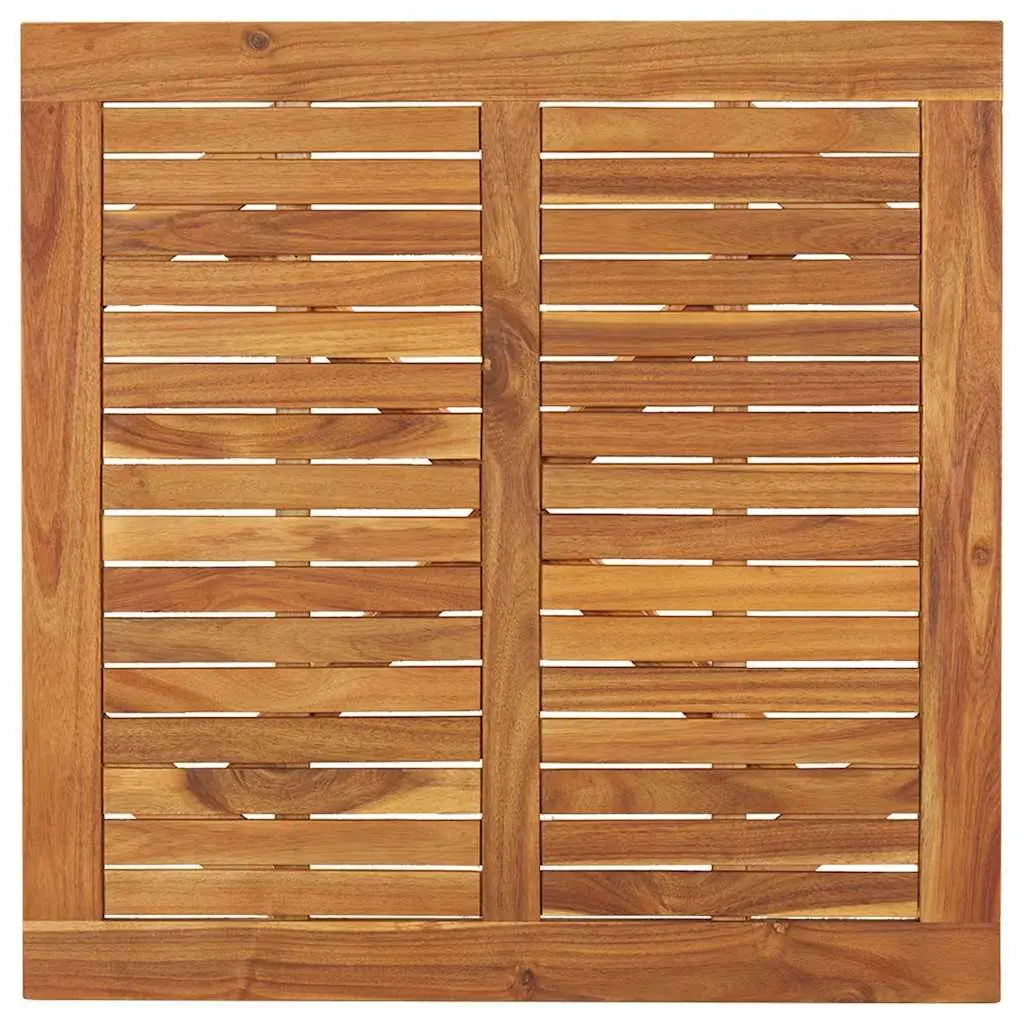 Garden Table Outdoor Dining 85x85x75 cm Solid Acacia Wood Brown