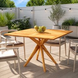 Reliable Solid Wood Acacia Table for Your Outdoor Needs
