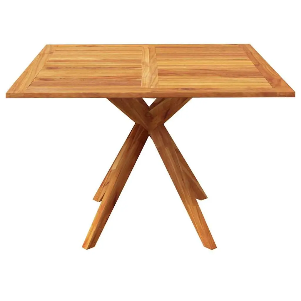 Outdoor Garden Table 110x110x75cm Solid Wood Acacia Brown Patio Dining Furniture