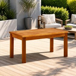Reliable Solid Acacia Outdoor Coffee Table, 70x40x36 cm
