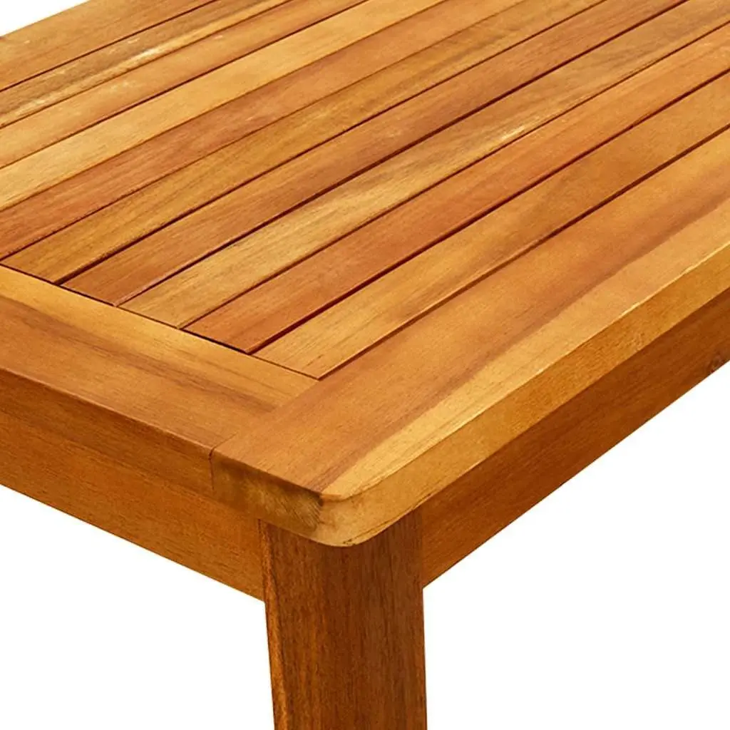 Solid Acacia Outdoor Coffee Table, 70x40x36 cm