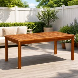 Practical Solid Wood Coffee Table for Your Outdoors