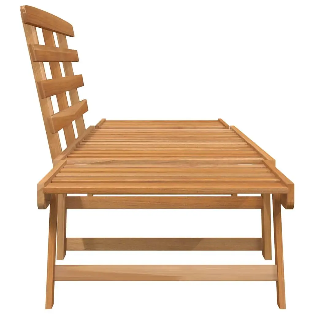 Garden Bench 2-in-1 Convertible Day Bed 190cm Acacia Wood Outdoor Brown