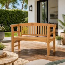 Reliable Outdoor Garden Bench 114cm in Acacia Wood