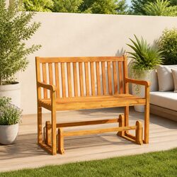 Comfortable Acacia Wood Swing Bench for Your Garden