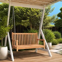 A Reliable Teak Swing Bench for Outdoor Comfort