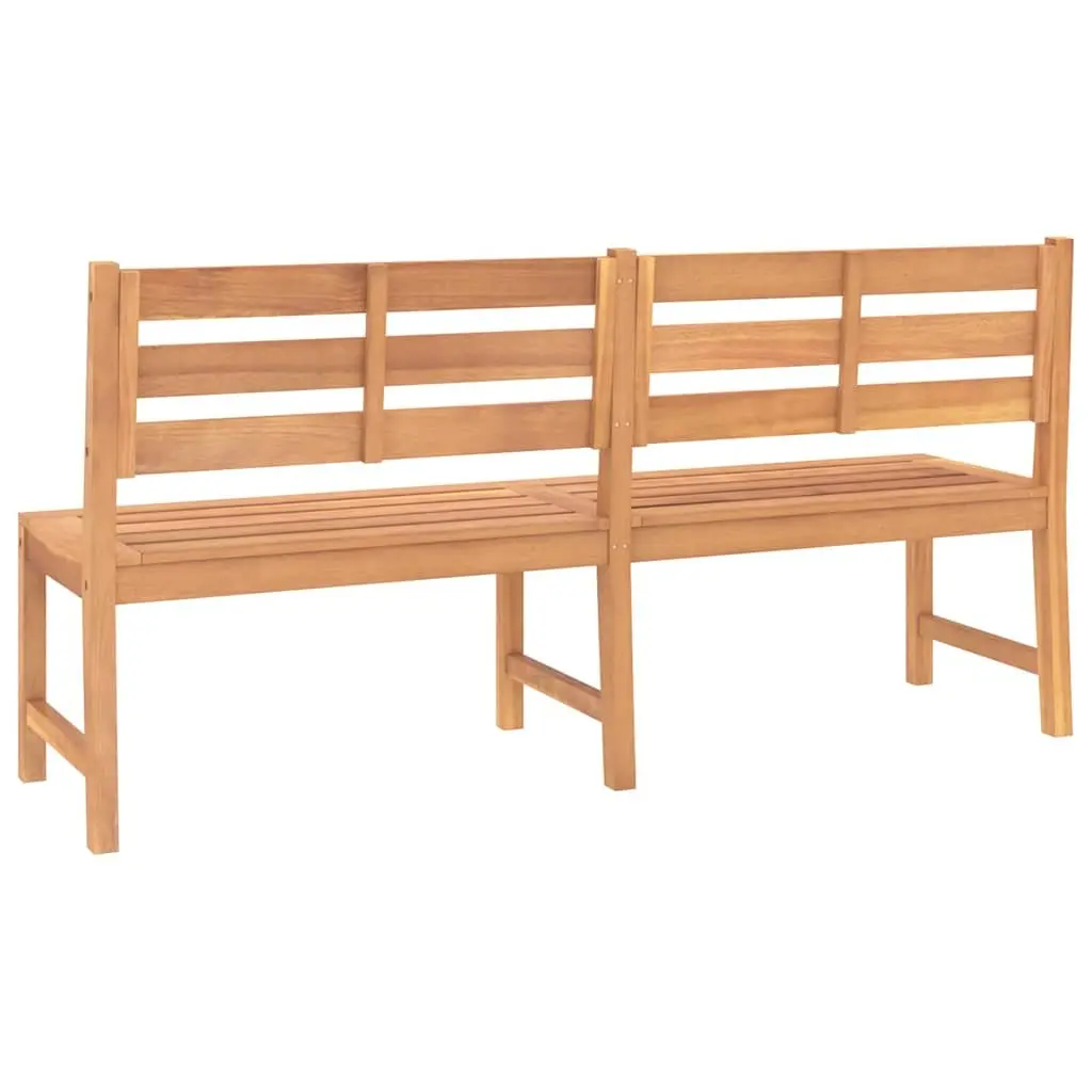 Garden Bench Outdoor Seating 180cm Brown Solid Teak Wood