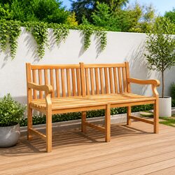 Quality and Value: 150cm Teak Wood Garden Bench