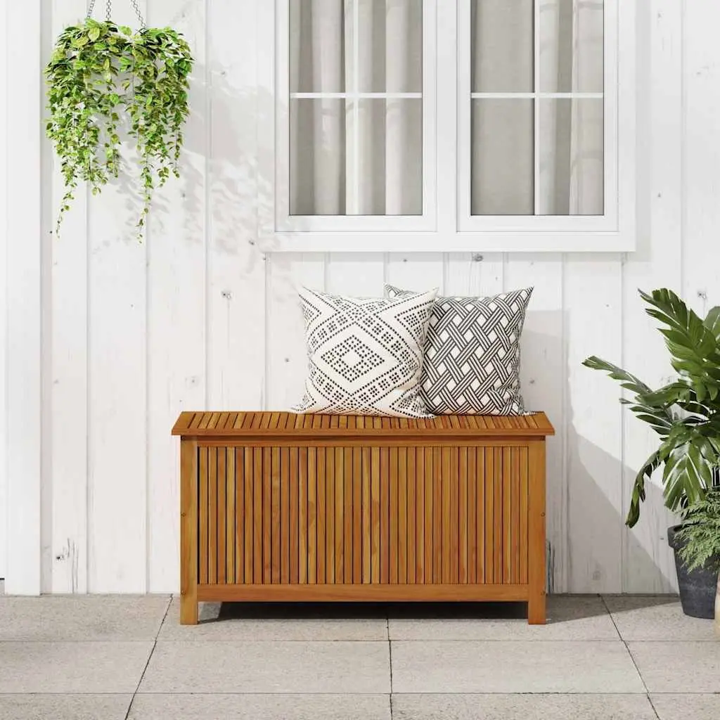 Solid Wood Storage Box for Outdoors