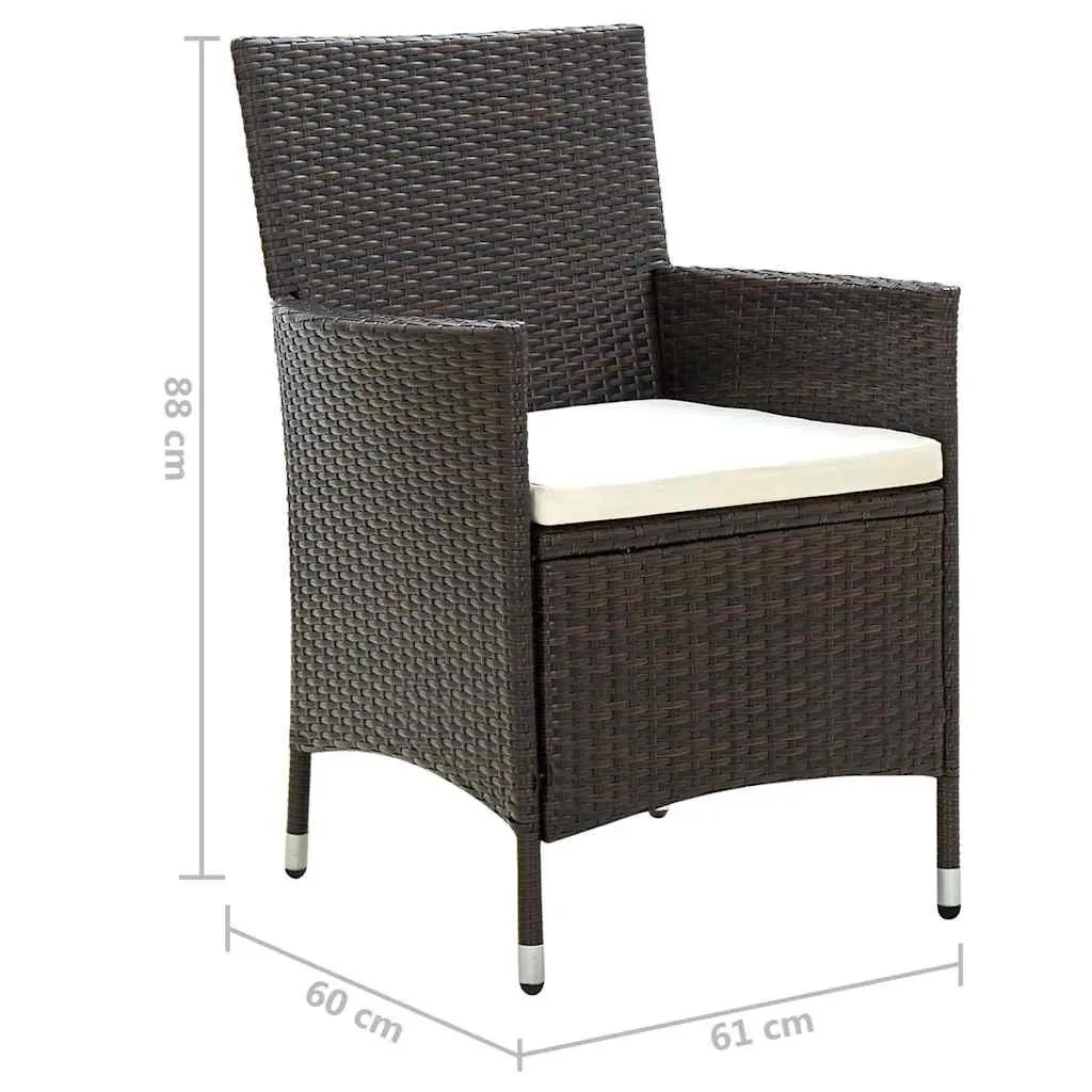 Outdoor Garden Chairs Set 2 pcs