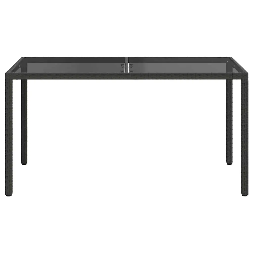 Garden Table with Glass Top, Easy Care and Use 150x90