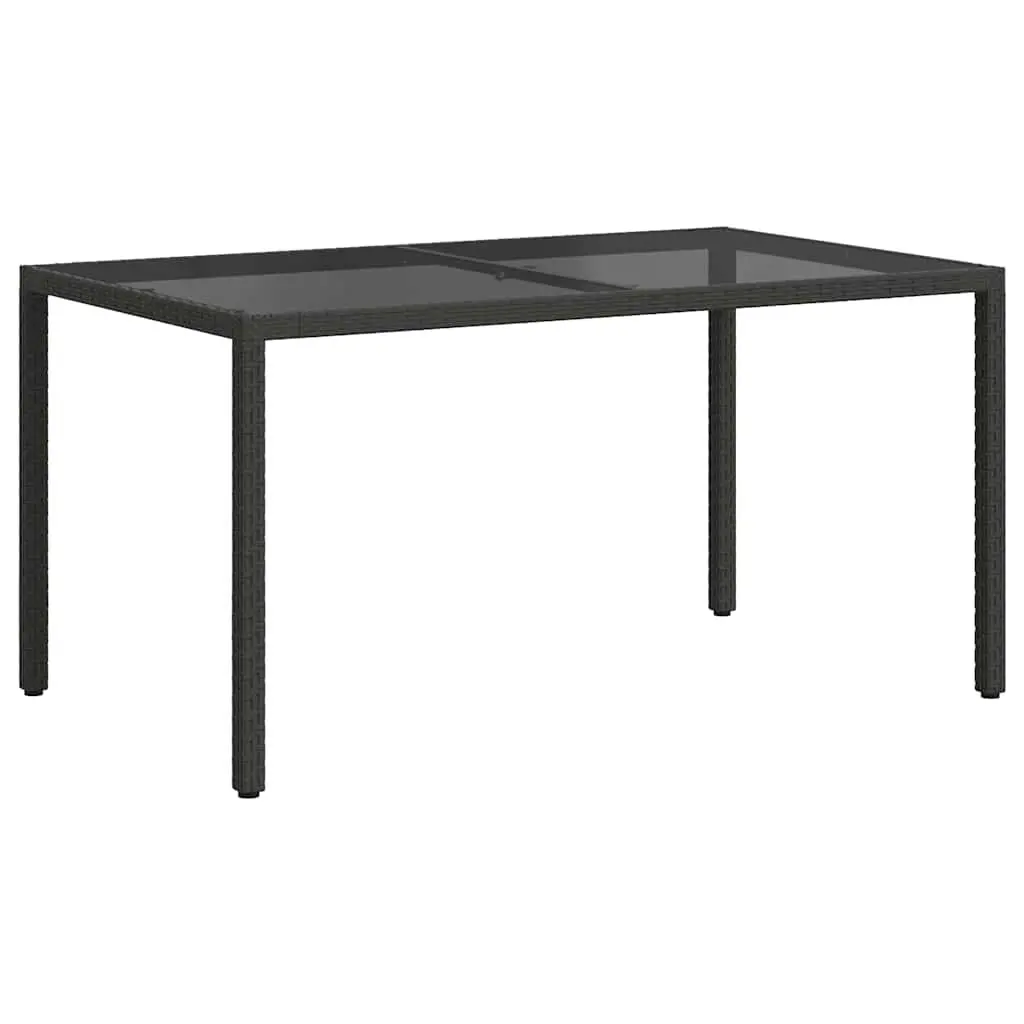 Garden Table with Glass Top, Easy Care and Use 150x90