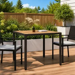 Reliable Garden Table 90x90x75cm with Solid Acacia Wood