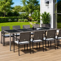 Reliable Garden Table with Stylish Grey Design