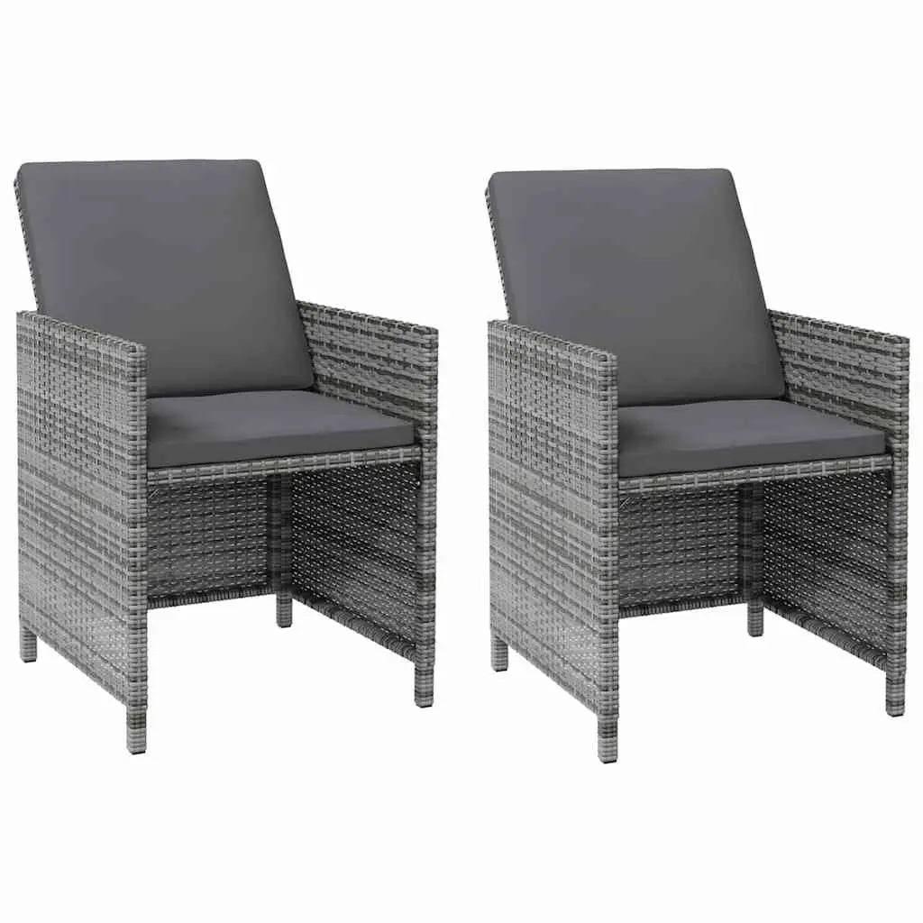 Outdoor Garden Chair and Stool Set 4 Piece Patio Seating with Cushions